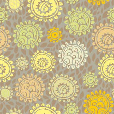 Seamless texture with flowers clipart