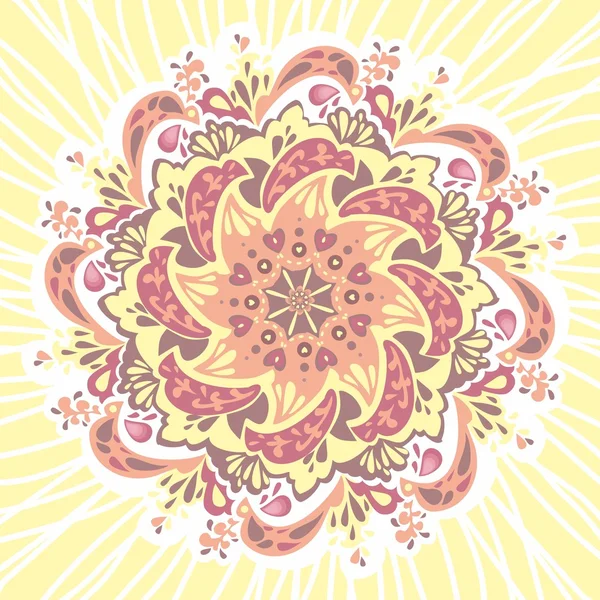 Vektorové ilustrace. krásné květinové krajky pattern — Stockový vektor