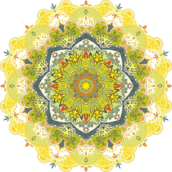 Zelené vektorové ilustrace. krásné květinové krajky pattern — Stockový vektor