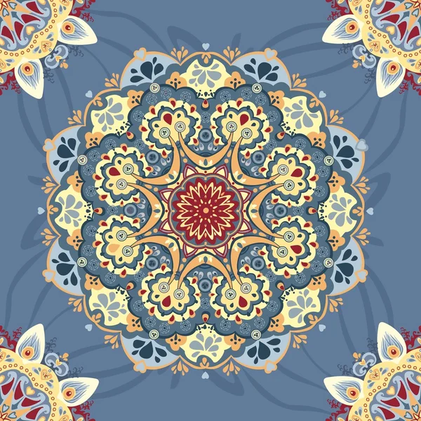 Vektorillustration. schönes florales Spitzenmuster. nahtloses Muster — Stockvektor