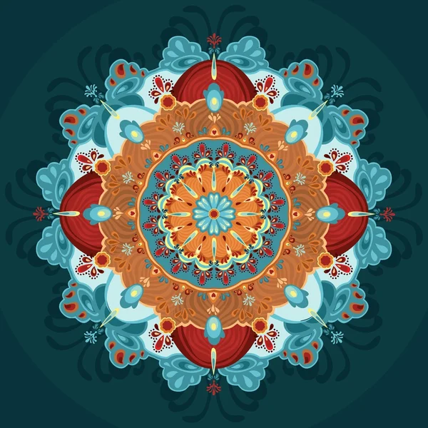 Εικονογράφηση φορέας. όμορφη floral δαντέλα μοτίβο — Διανυσματικό Αρχείο