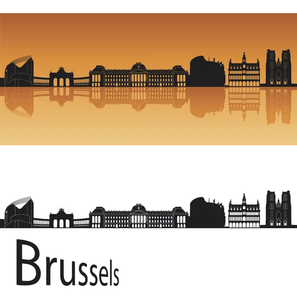 Skyline Bruselas — Vector de stock