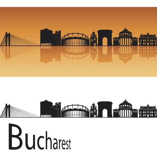 Bucarest skyline — Archivo Imágenes Vectoriales