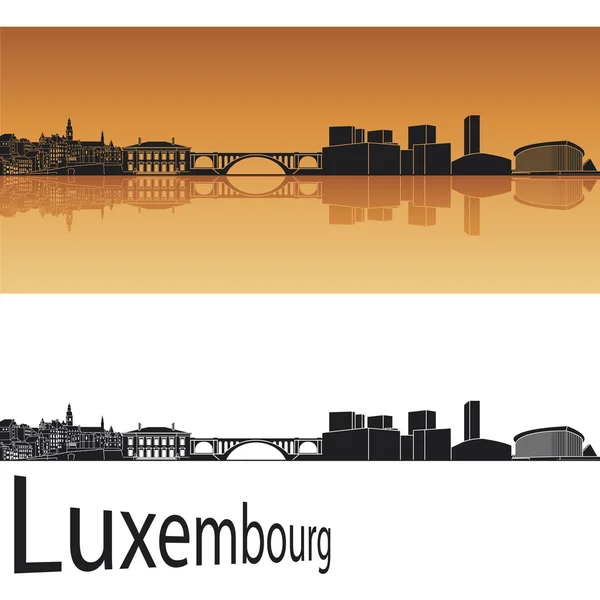 Luxembourg skyline — Stock Vector