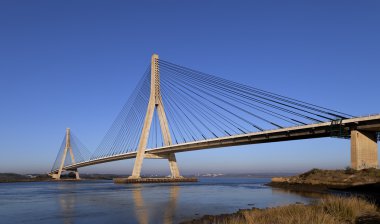 Bridge over the Guadiana River in Ayamonte clipart