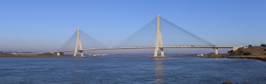 Bridge over the Guadiana River in Ayamonte clipart