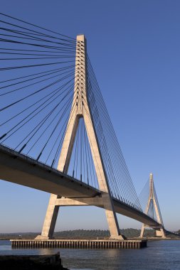 Bridge over the Guadiana River in Ayamonte clipart