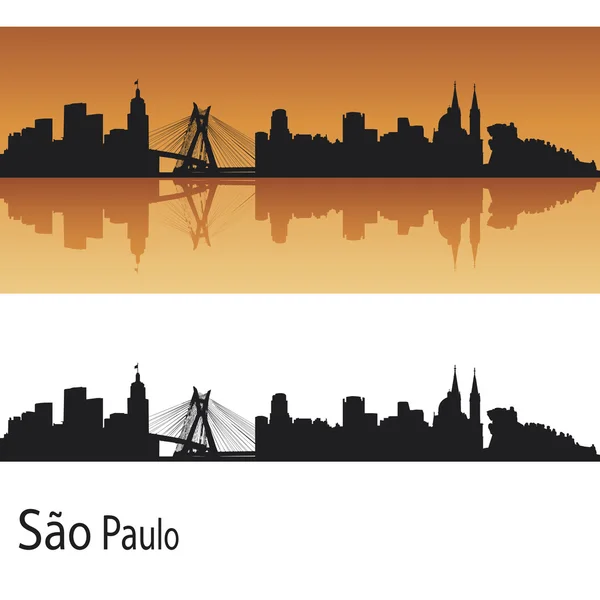 Сан-Паулу-Скайлайн — стоковый вектор