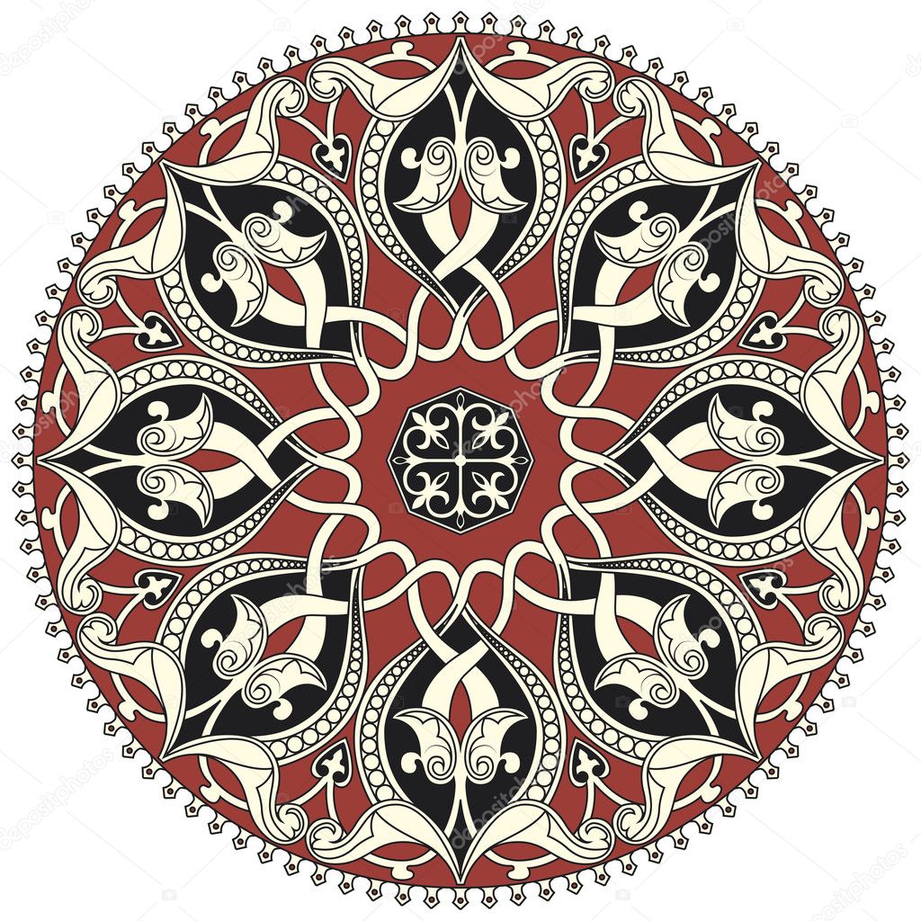 Arabic circular pattern