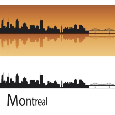 Montreal skyline clipart