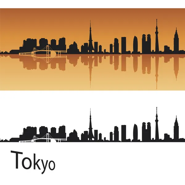 Skyline van Tokyo — Stockvector