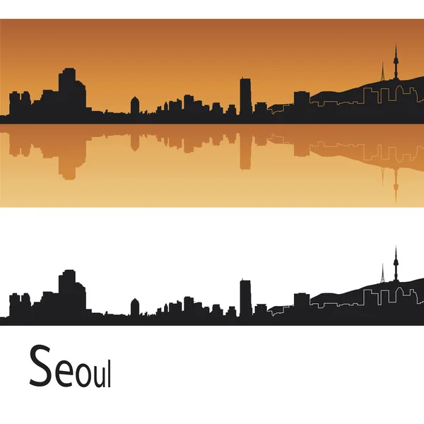 Seoul Skyline — Stock vektor