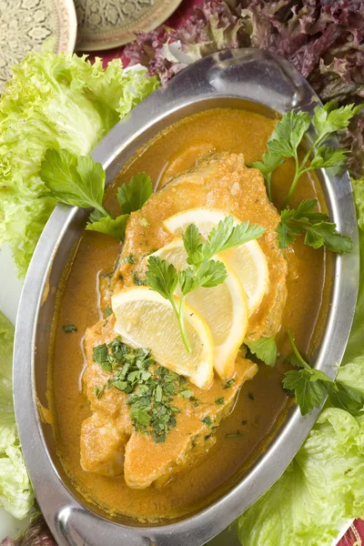 Curry de pescado indio — Foto de Stock