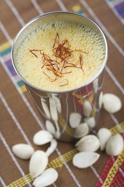 Indian drink, Thandai. clipart