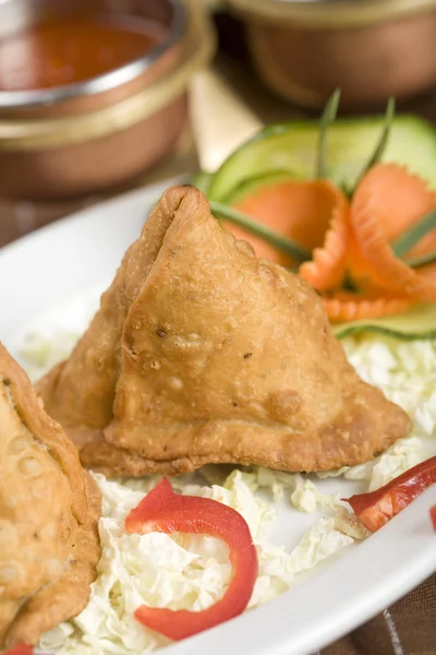 Papa samosa, comida india — Foto de Stock