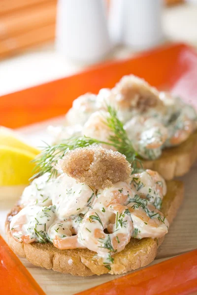 Tostadas de camarones — Foto de Stock