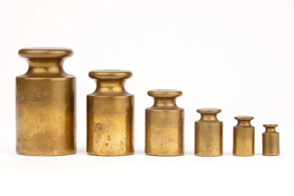 A row of weights — Stock Photo, Image