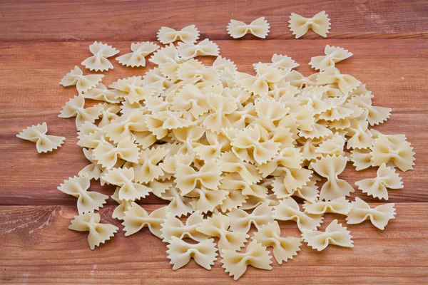 Raw uncooked farfalle pasta — Stock Photo, Image