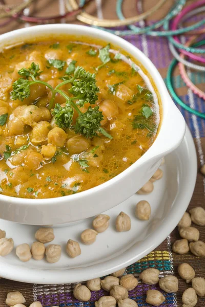 Hint çorbası, kabuli channa — Stok fotoğraf