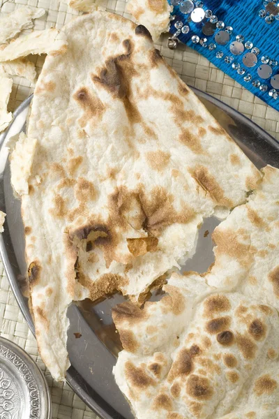 Индийский наанский хлеб — стоковое фото