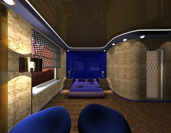 Sovrum design i stil med maya — Stockfoto