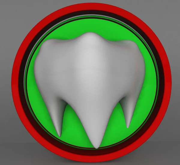 Logo odontoiatria — Foto Stock