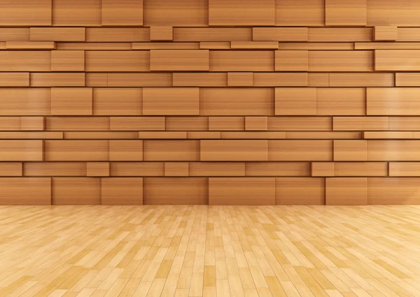 Empty wooden room — Stock Photo, Image