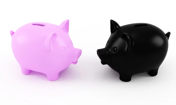 Good and bad savings — Stock Photo, Image