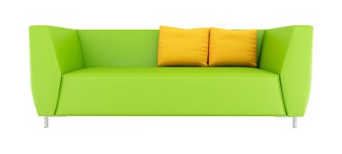 Green modern sofa