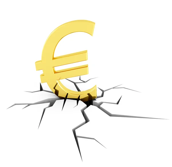 stock image Euro crash