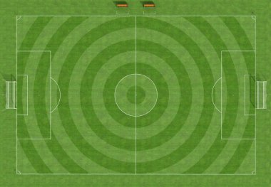 Hi resolution of a soccer field clipart