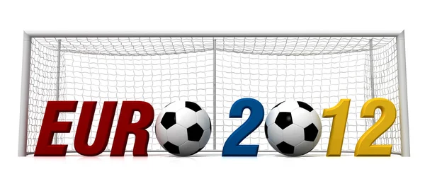 Uefa euro 2012 conceptual background — Stock Photo, Image