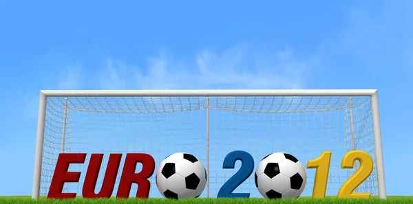 Hintergrund der Uefa-EM 2012 — Stockfoto