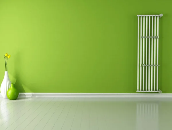Empty room with radiator — Stock Photo, Image