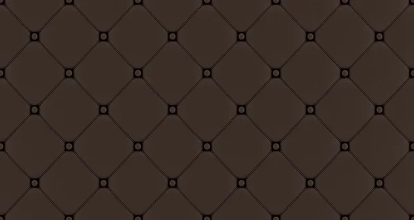 stock image Brown buttoned leather pattern