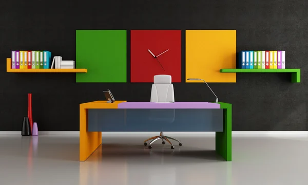 Oficina moderna colorida — Foto de Stock
