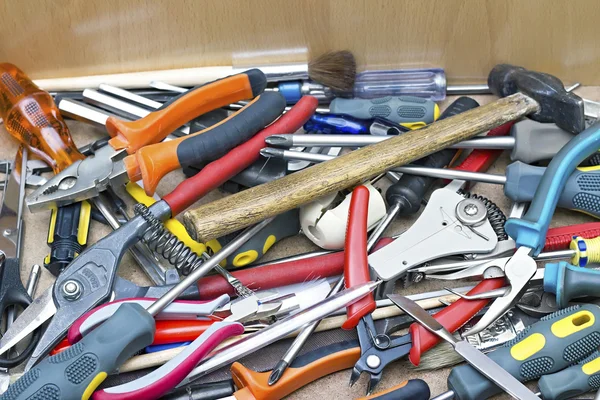 Various tools in the background — Stock Photo, Image