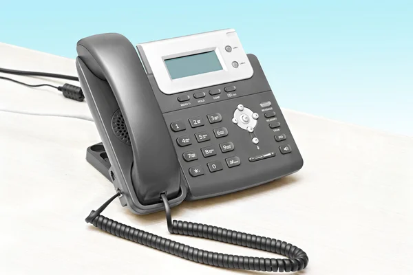 IP phone with a display table — Stock Photo, Image