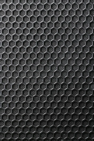 Grill aus schwarzem Eisen mit Gitterunterlage — Stockfoto