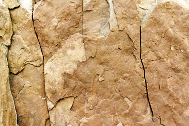 Stone rock with cracks clipart