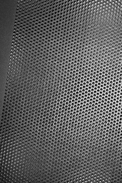 Black Iron Grill with mesh backing — Stock Photo, Image