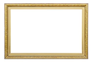 Gold-patterned frame for a picture clipart