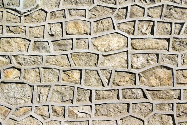Kamienny mur wzmocniony cementu — Zdjęcie stockowe