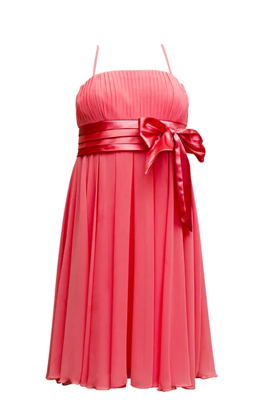 Красное вечернее платье — стоковое фото