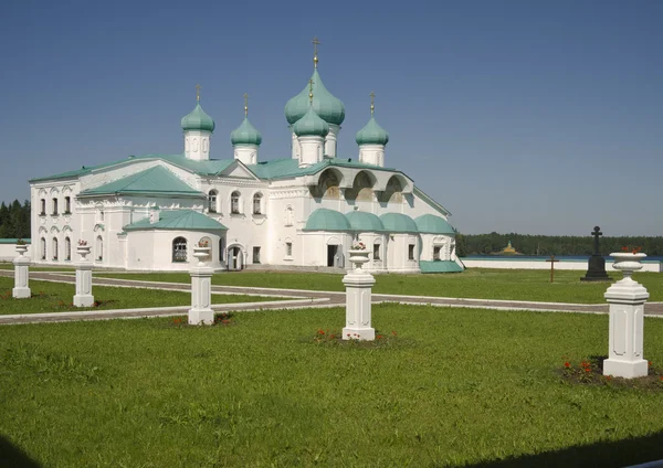 Свято-Троицкий монастырь Александра Свирского — стоковое фото