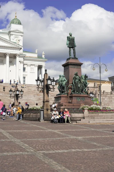 stock image Monument to Alexander I in Helsinki