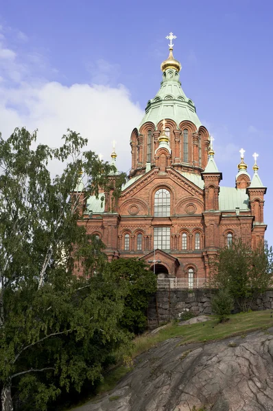 stock image Uspesky Cathedral in Helsinki