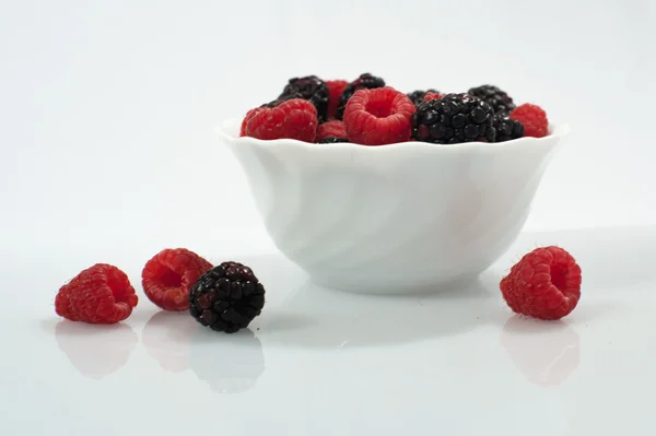 stock image Raspberries and blackberries