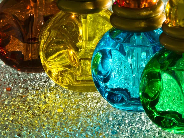 Glas kiezels op crystal — Stockfoto