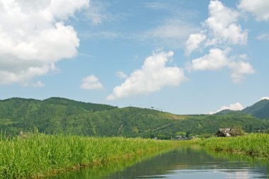 jeolojik sahnesi, otlaklar ve tepeler